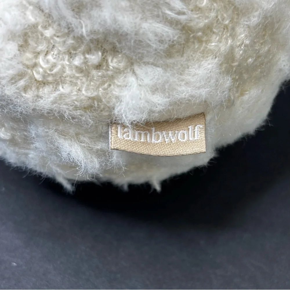 LambWolf x Anthropologie snowman dog squeaker toy with multiple squeakers